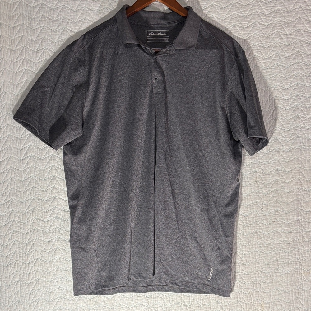Eddie Bauer Men's Charcoal Gray Performance Polo